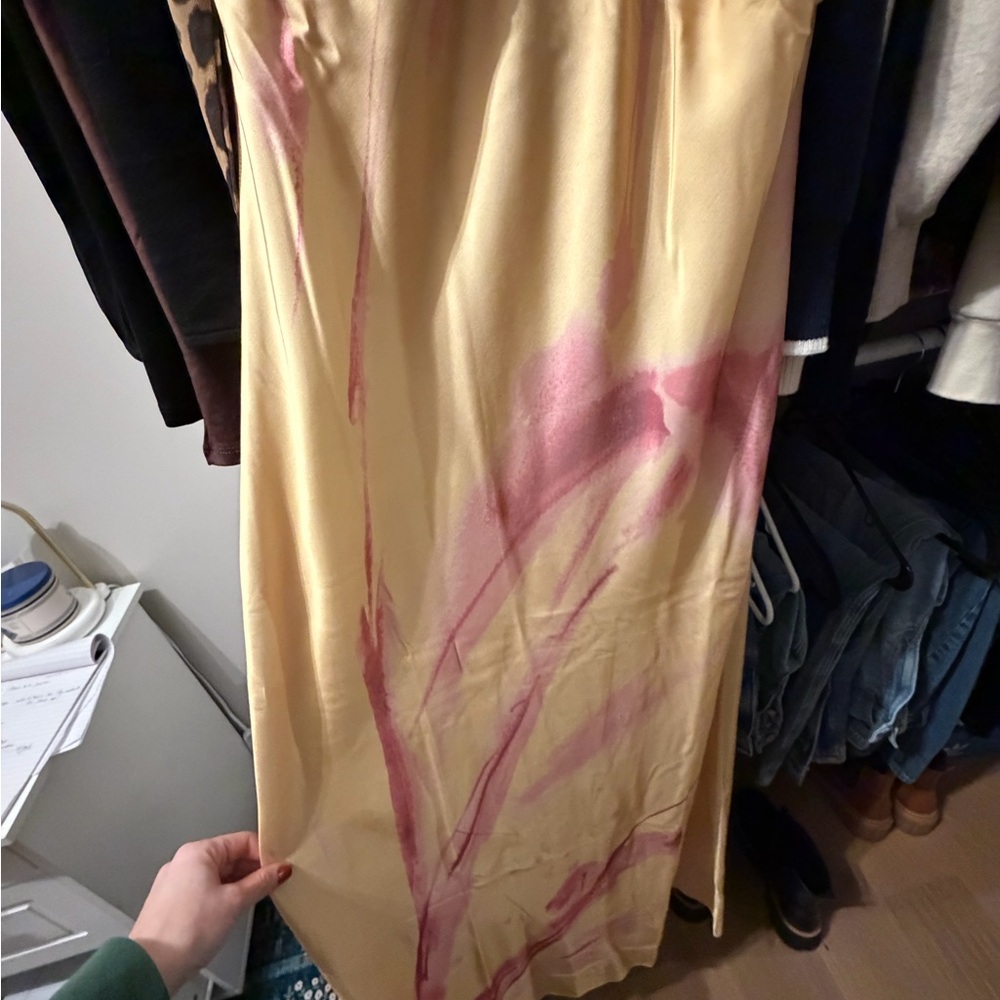 Abercrombie & Fitch Yellow and Pink Maxi Dress - Picture 4 of 7